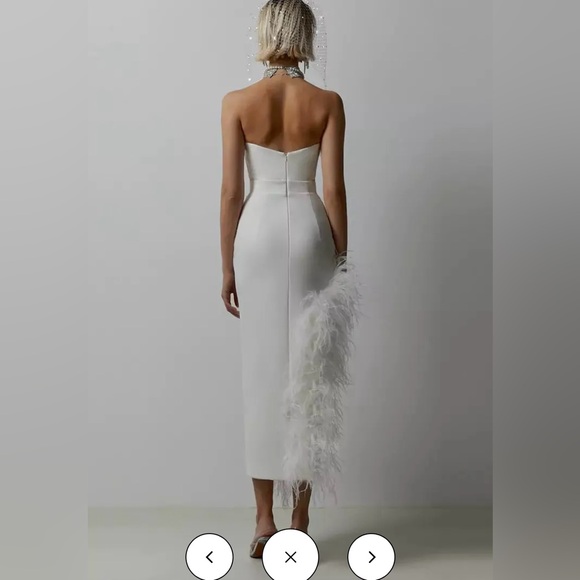 Catchall Payton White Feather Dress - Picture 4 of 4